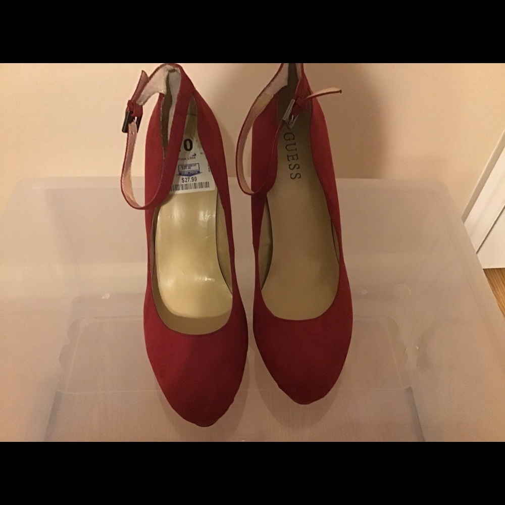 Red Guess heels